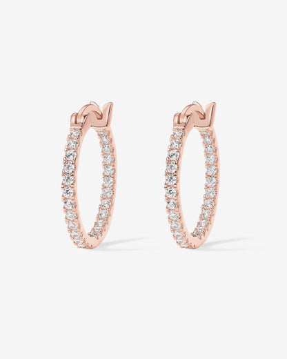 Vermeil Slim Inside-Out Hoops