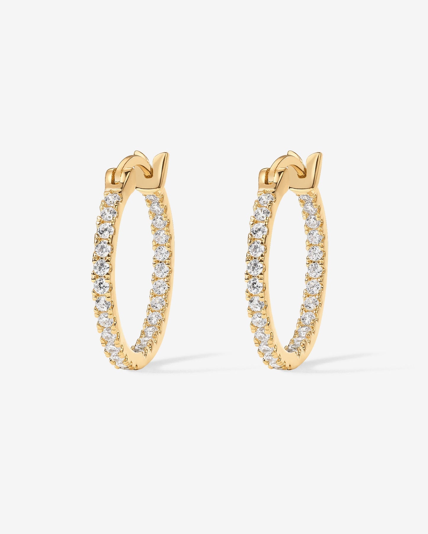 Vermeil Slim Inside-Out Hoops