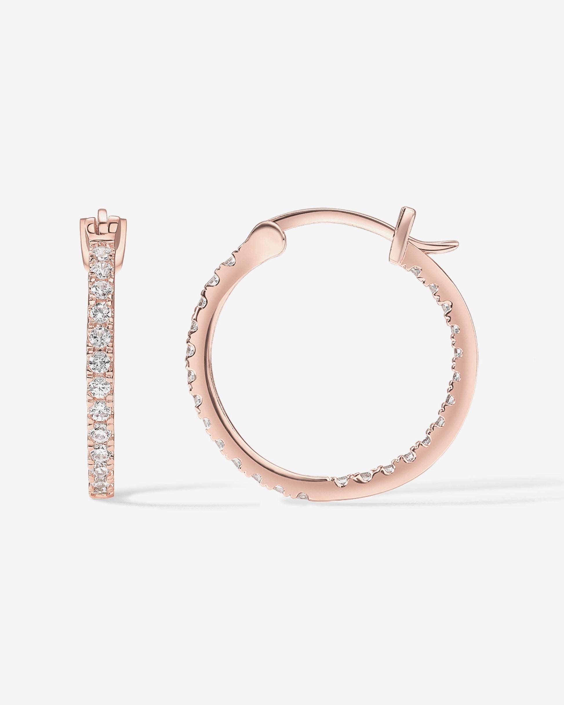 Vermeil Slim Inside-Out Hoops