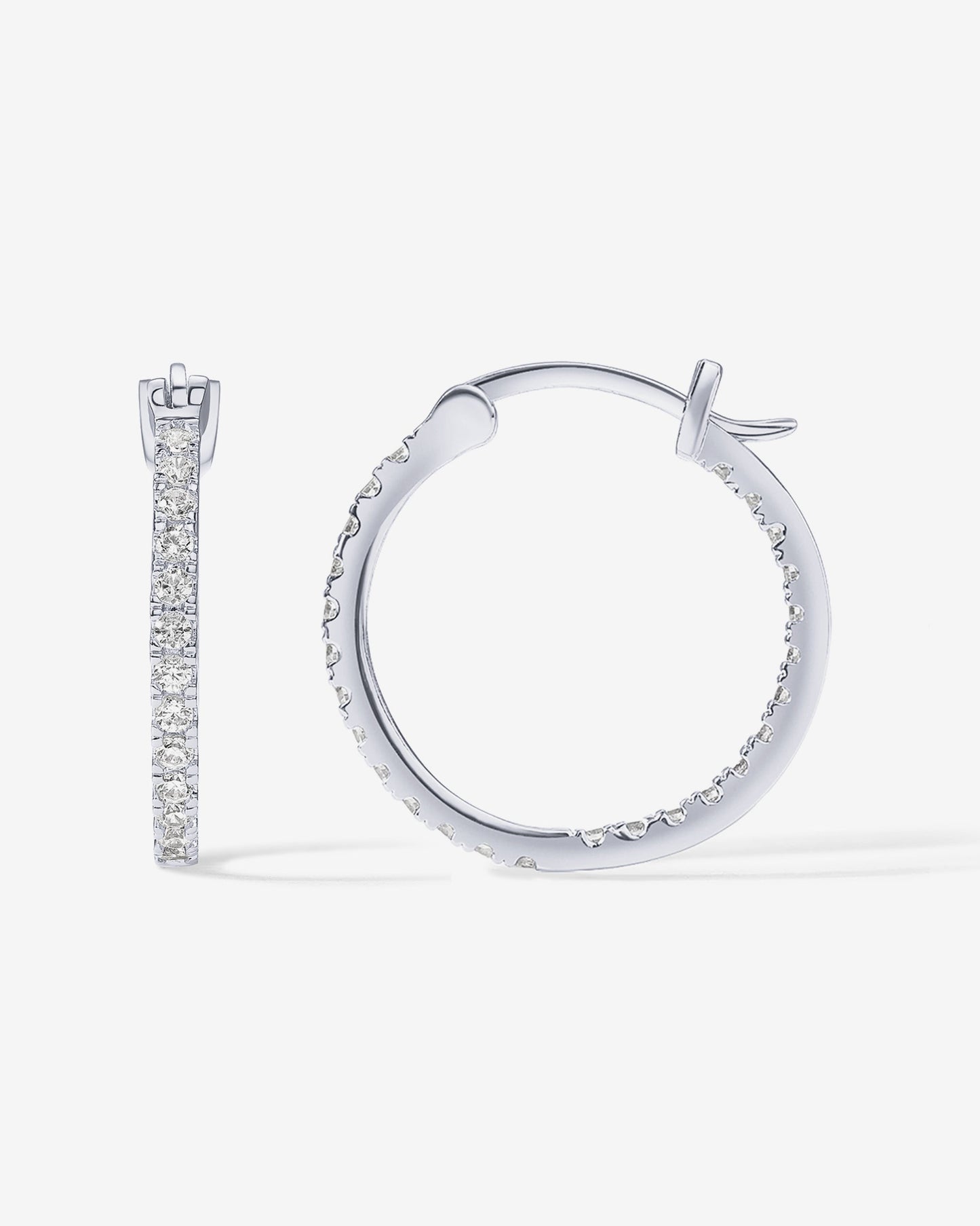 Vermeil Slim Inside-Out Hoops