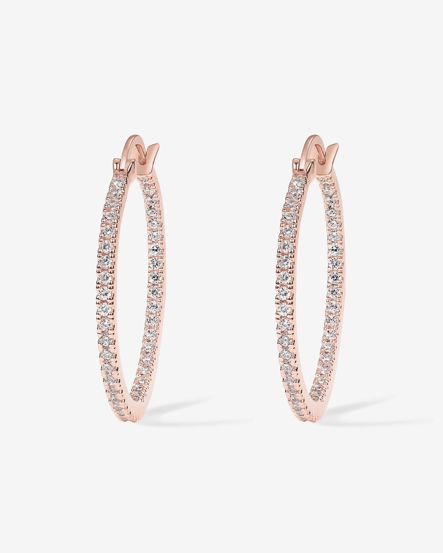 Vermeil Slim Inside-Out Hoops