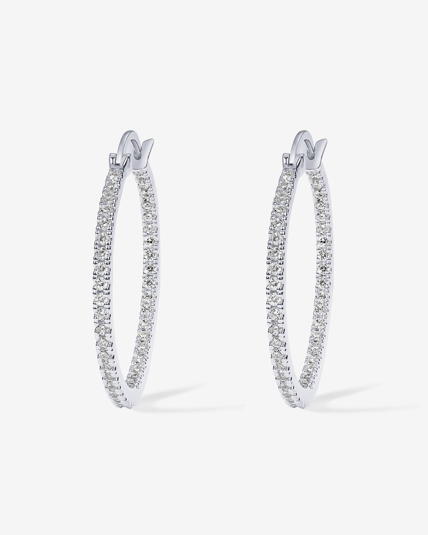 Vermeil Slim Inside-Out Hoops