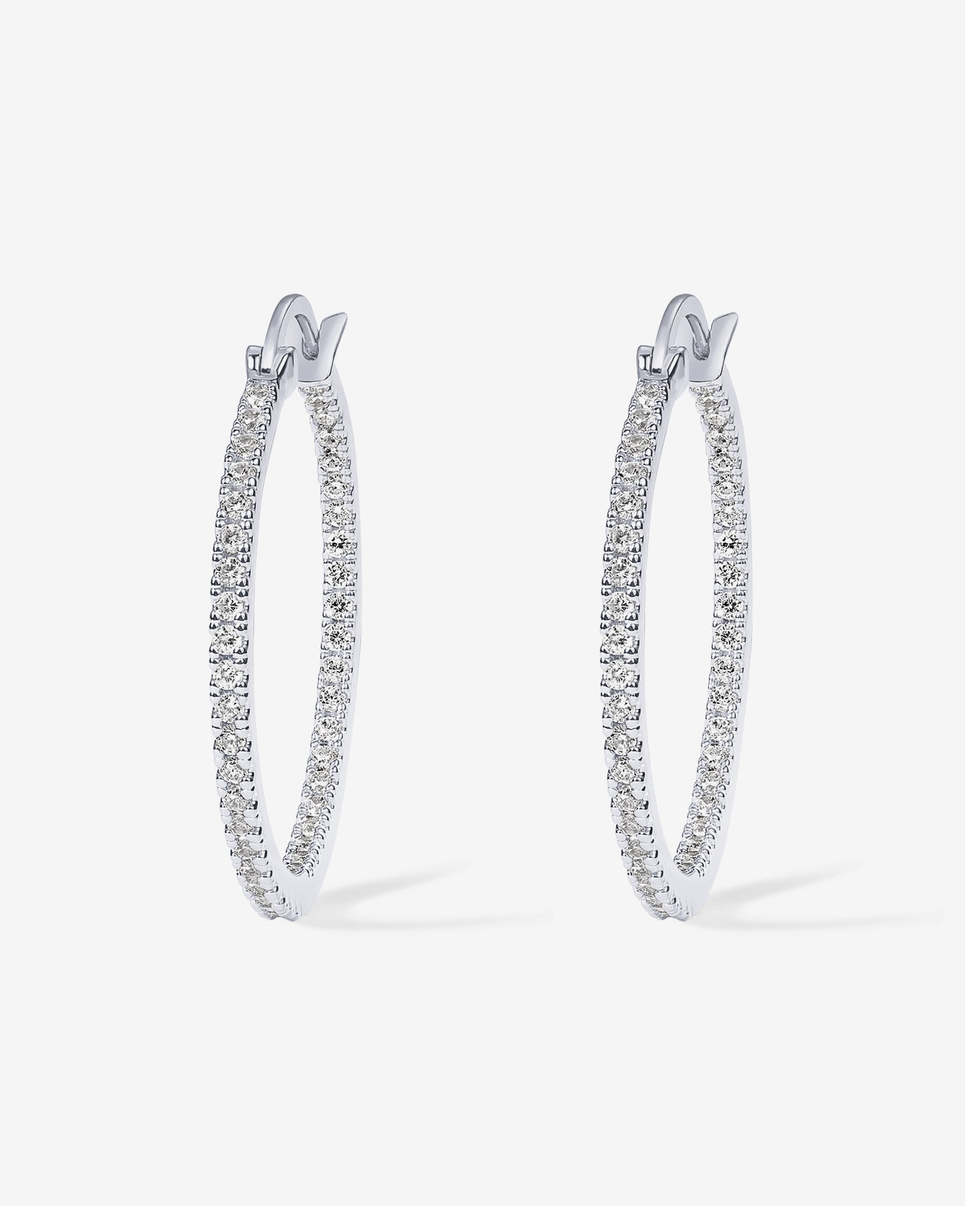 Vermeil Slim Inside-Out Hoops
