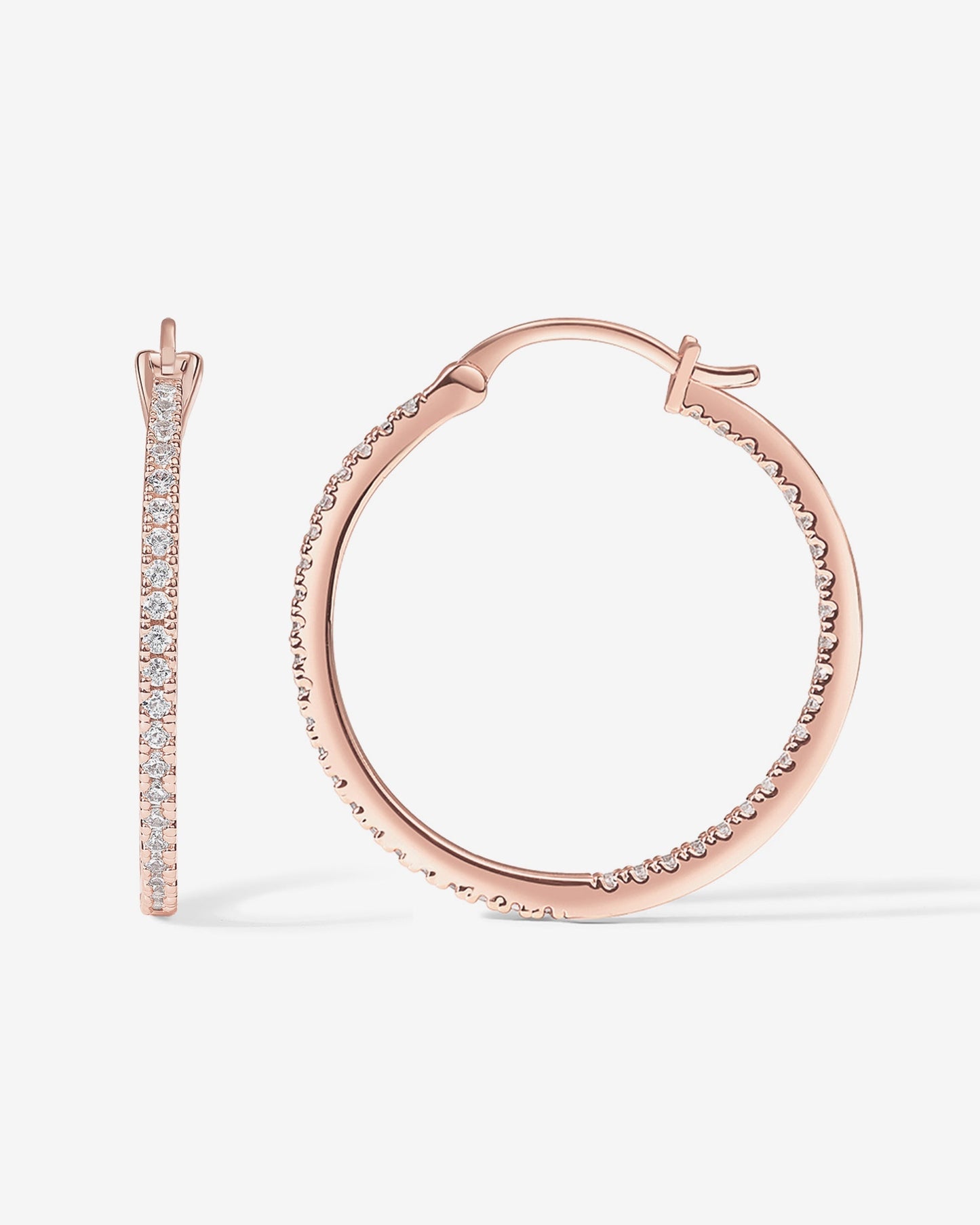 Vermeil Slim Inside-Out Hoops