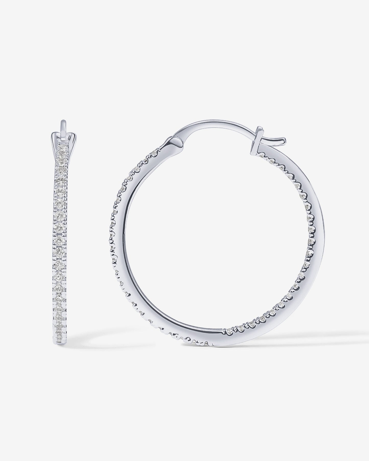 Vermeil Slim Inside-Out Hoops