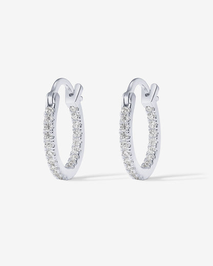 Vermeil Slim Inside-Out Hoops