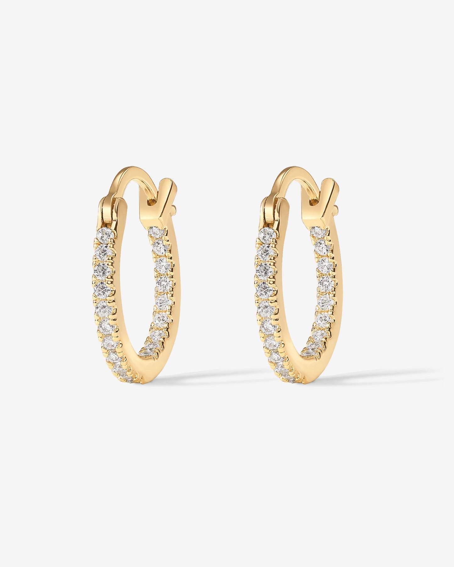 Vermeil Slim Inside-Out Hoops