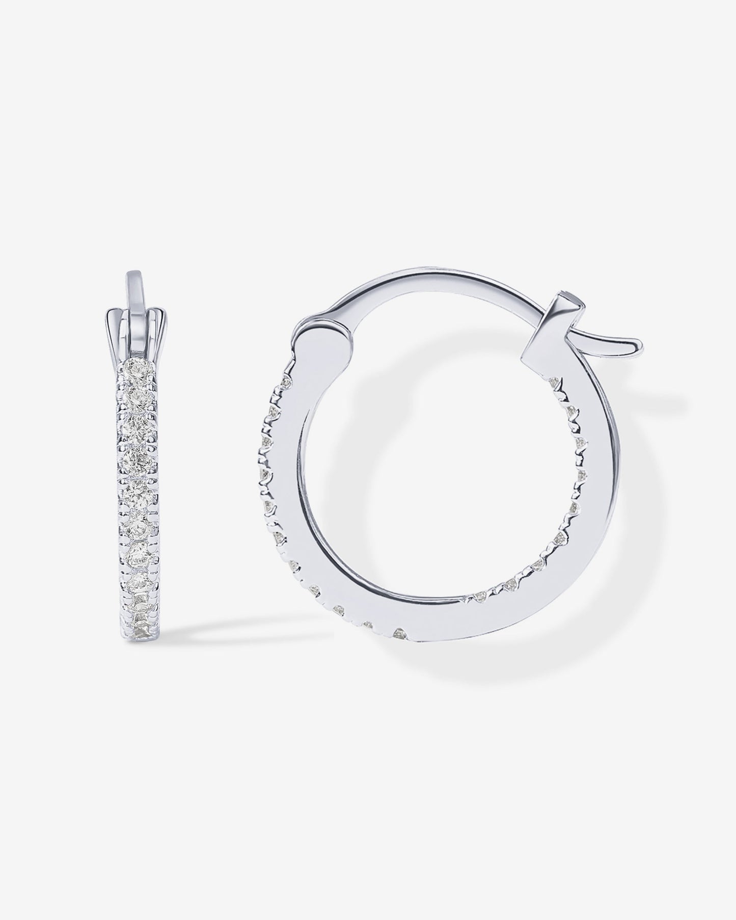 Vermeil Slim Inside-Out Hoops