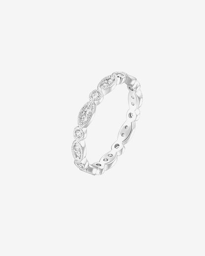 Round Milgrain Eternity Band
