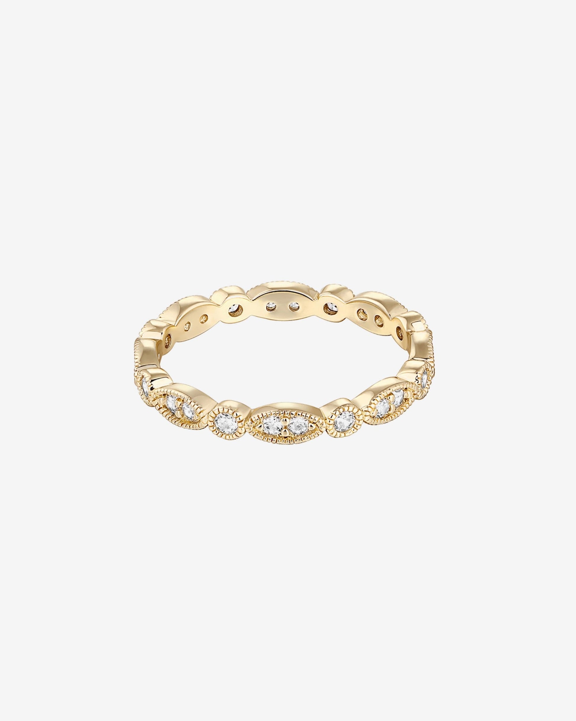 Round Milgrain Eternity Band