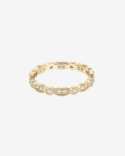 Round Milgrain Eternity Band
