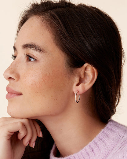 Vermeil Slim Inside-Out Hoops
