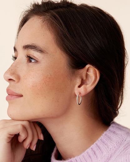 Vermeil Slim Inside-Out Hoops