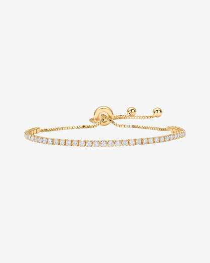 Vermeil Adjustable Tennis Bracelet