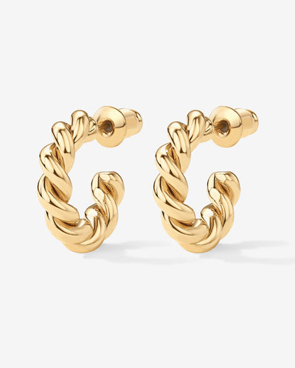 Vermeil Rope Hoops