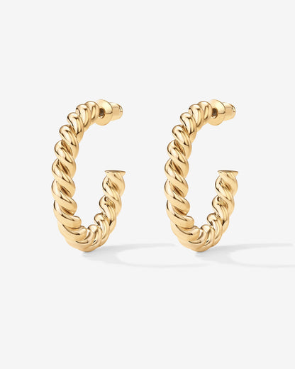 Vermeil Rope Hoops
