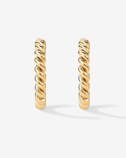 Vermeil Rope Hoops