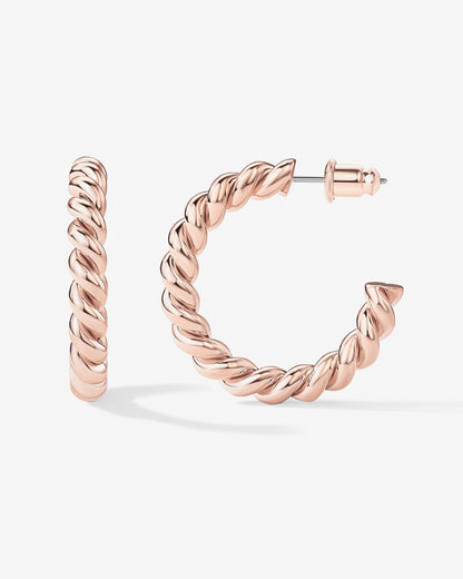 Vermeil Rope Hoops