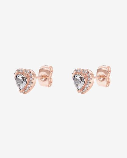 Heart Halo Studs