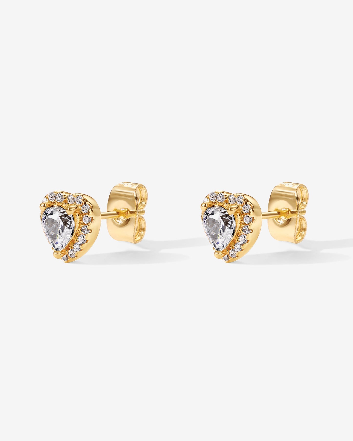 Heart Halo Studs