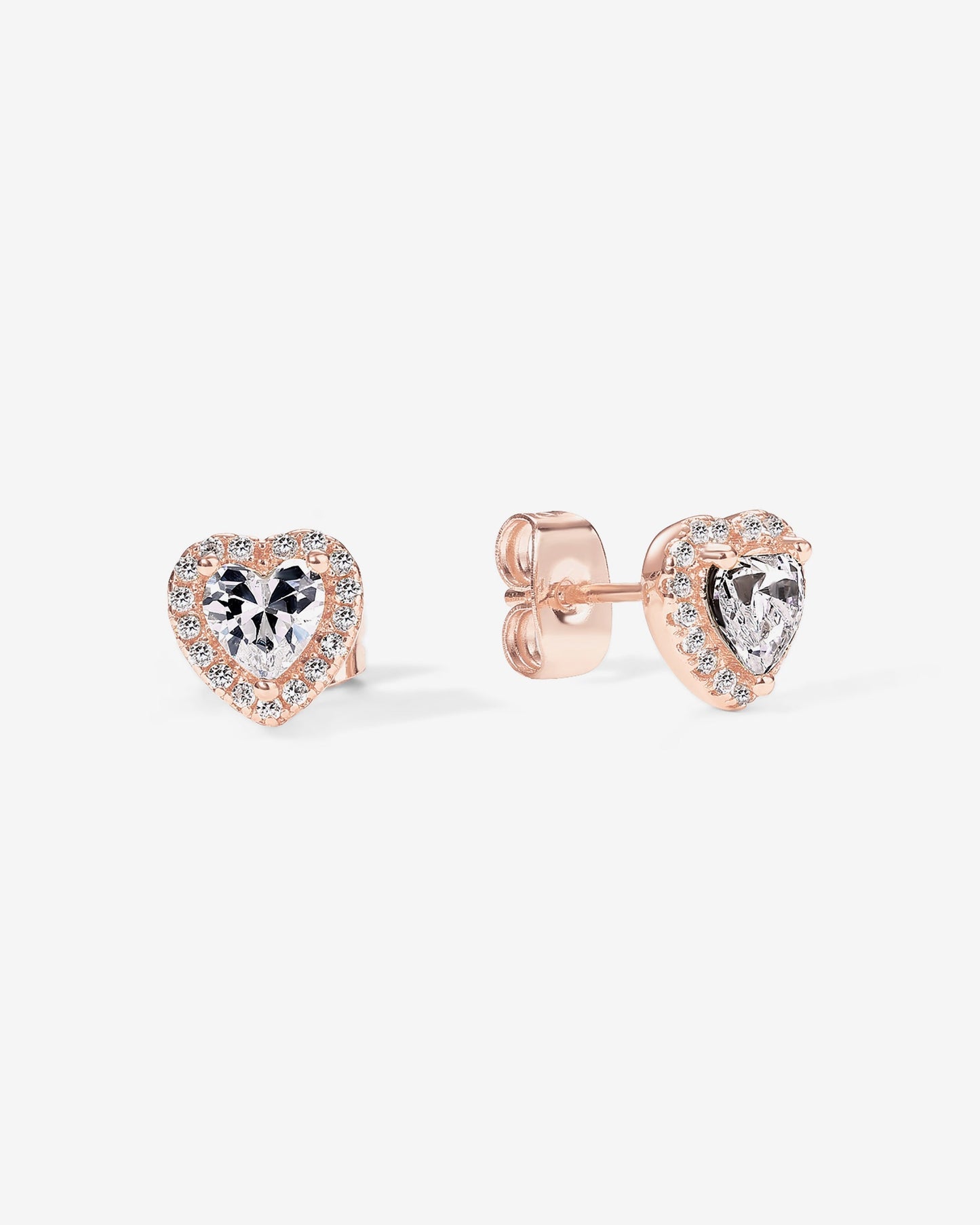 Heart Halo Studs