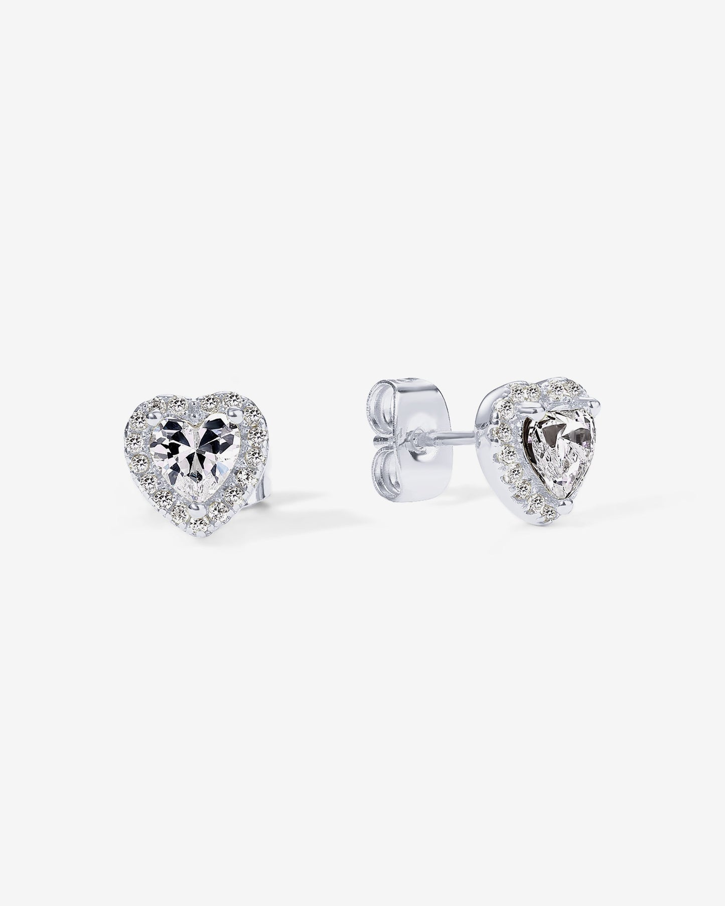 Heart Halo Studs