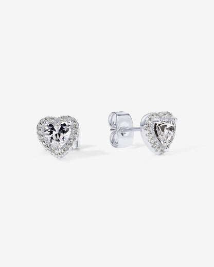 Heart Halo Studs