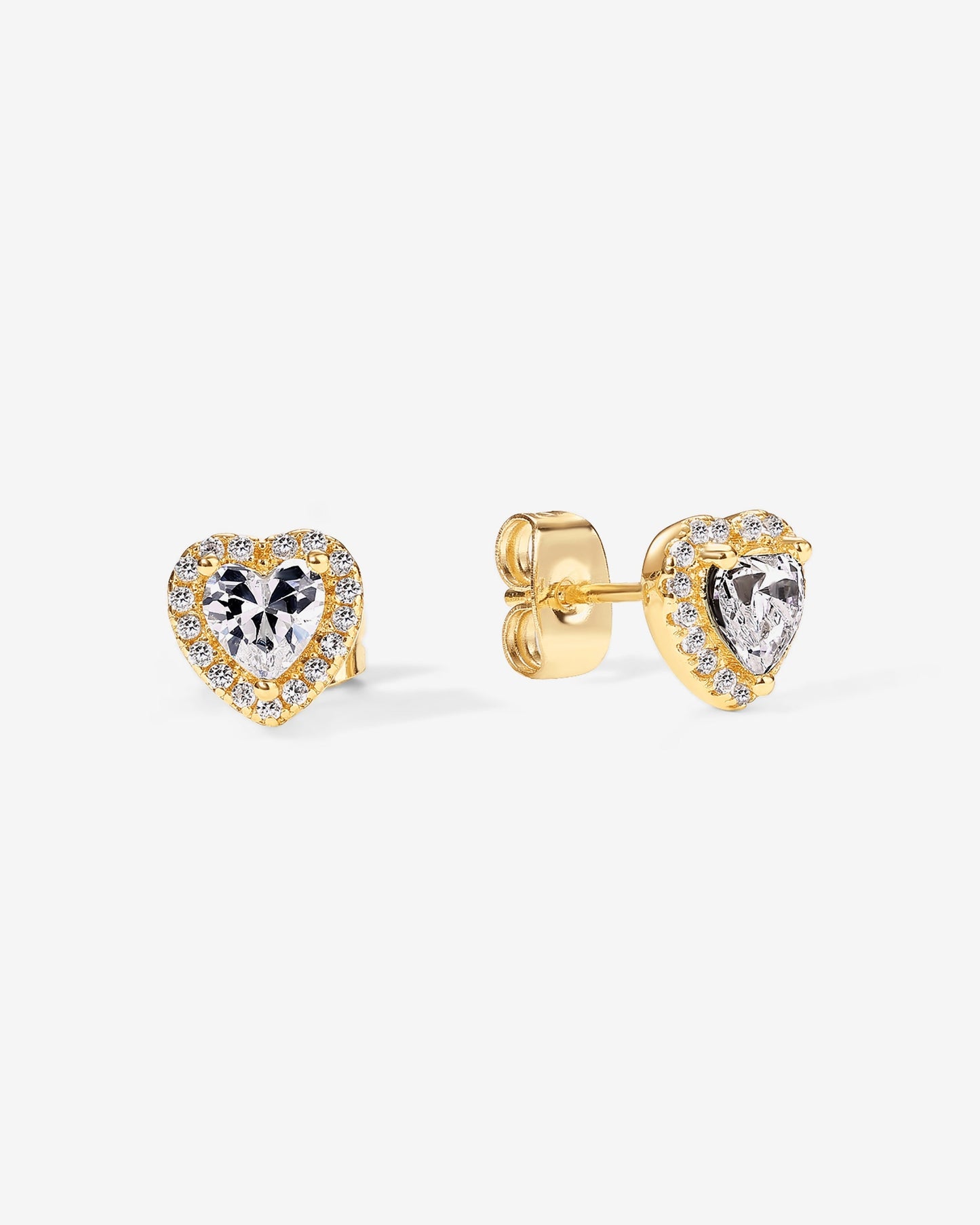 Heart Halo Studs