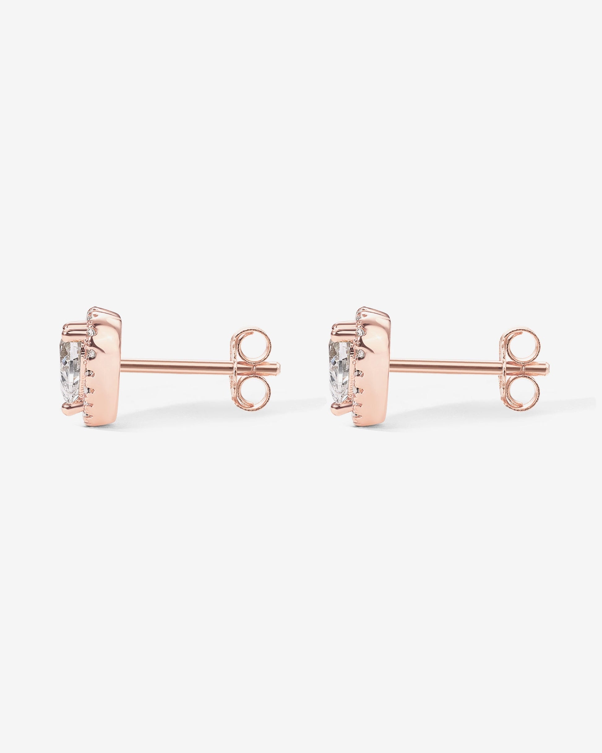 Heart Halo Studs