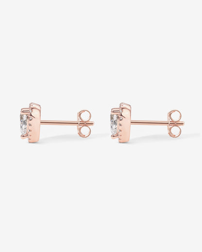 Heart Halo Studs