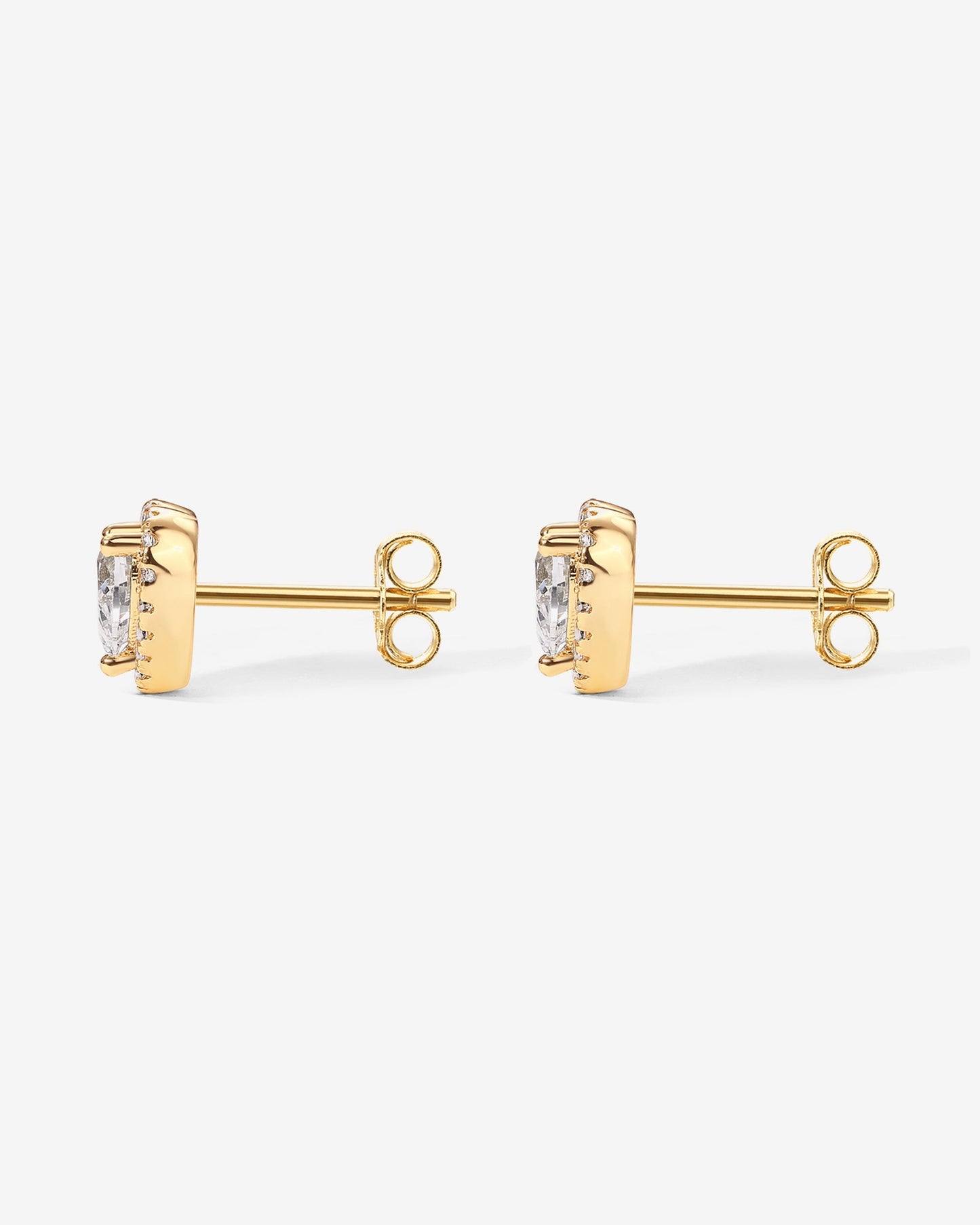 Heart Halo Studs
