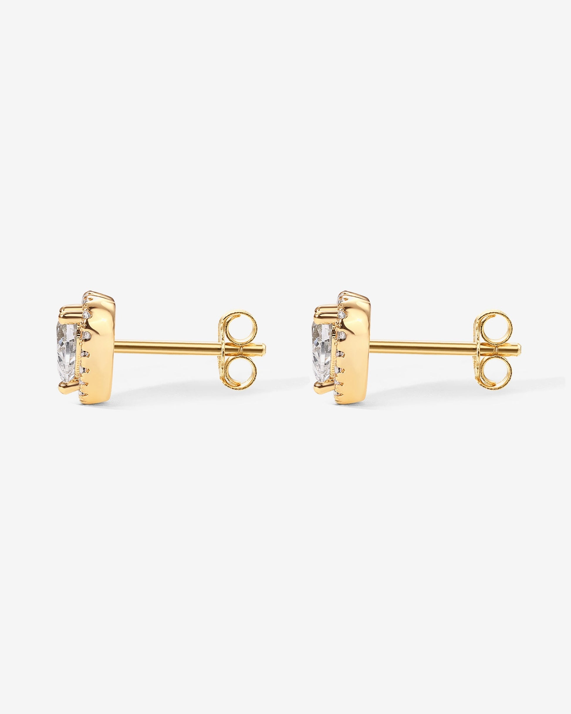 Heart Halo Studs