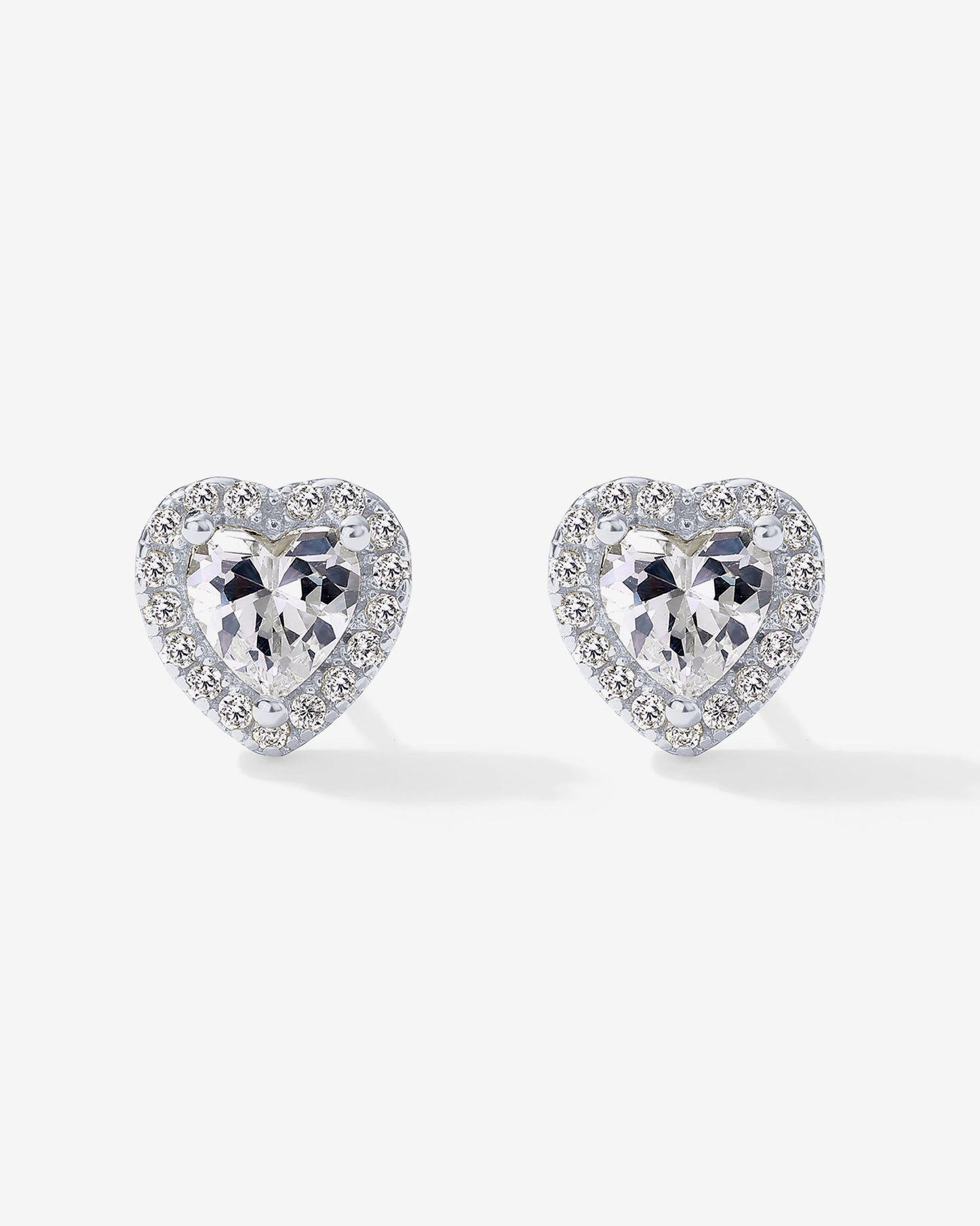 Heart Halo Studs