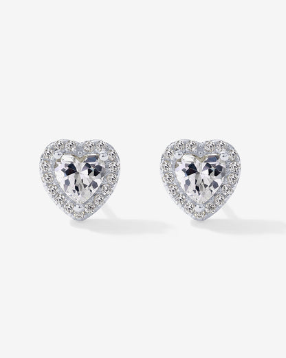 Heart Halo Studs