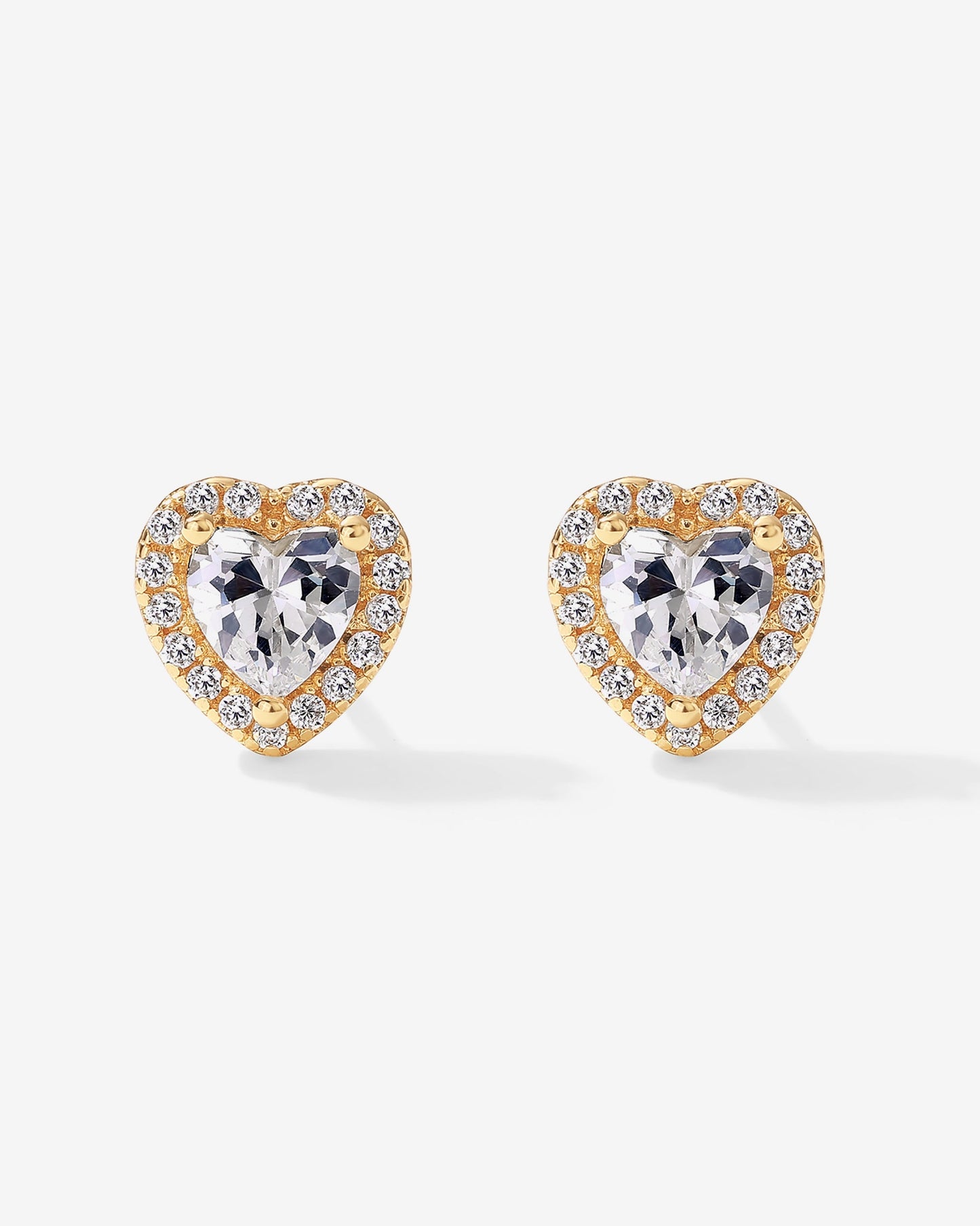 Heart Halo Studs