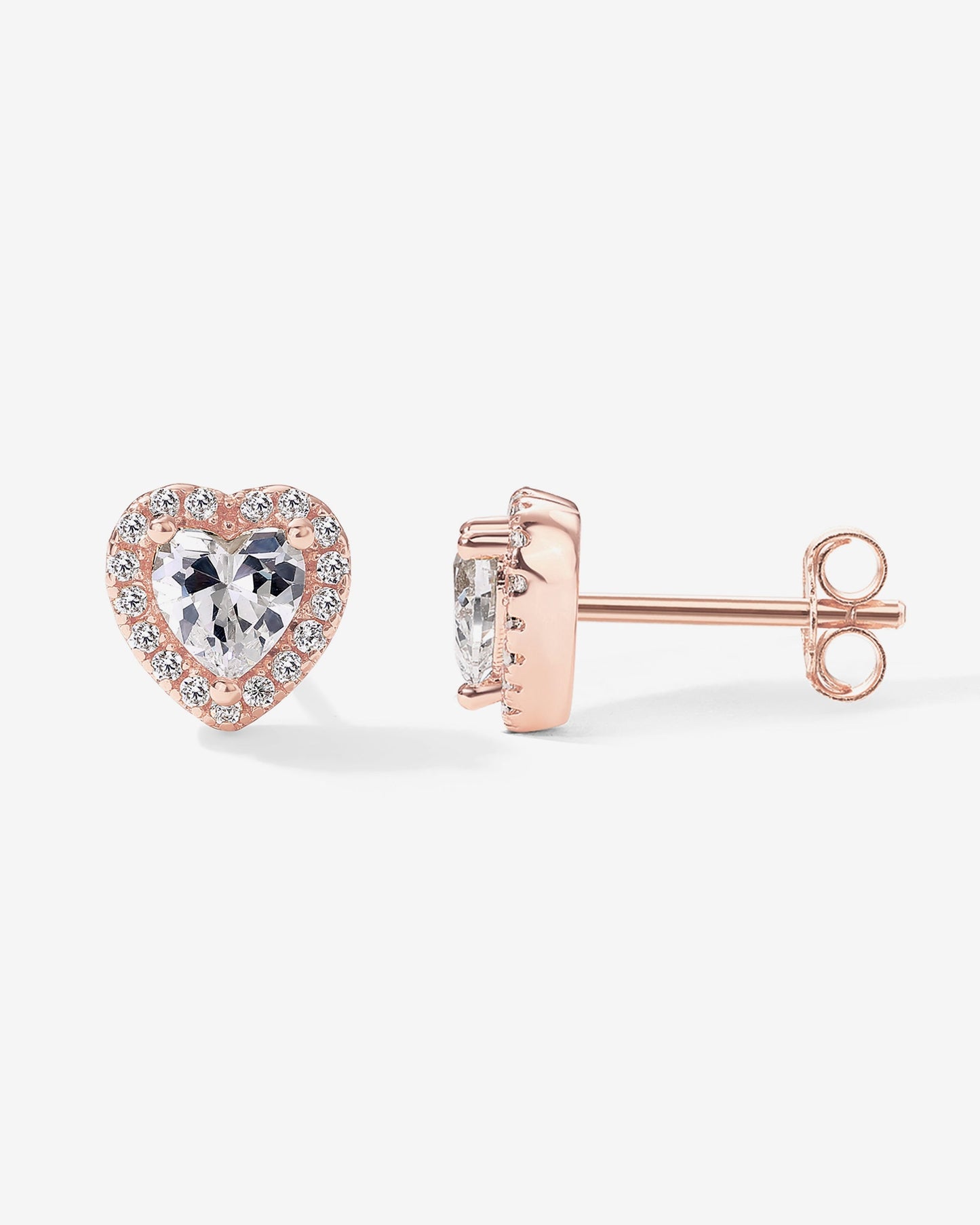 Heart Halo Studs