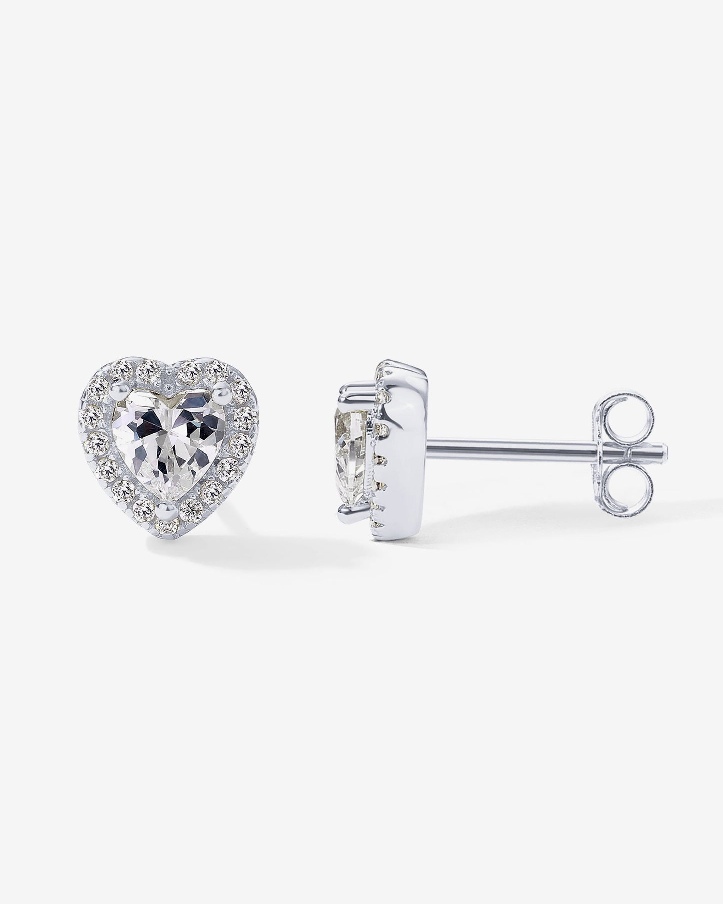 Heart Halo Studs