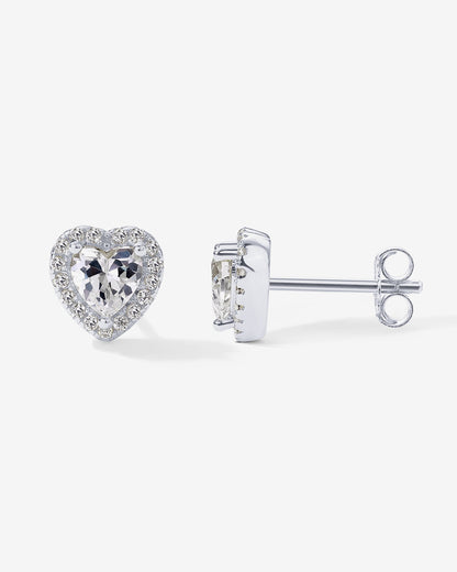 Heart Halo Studs