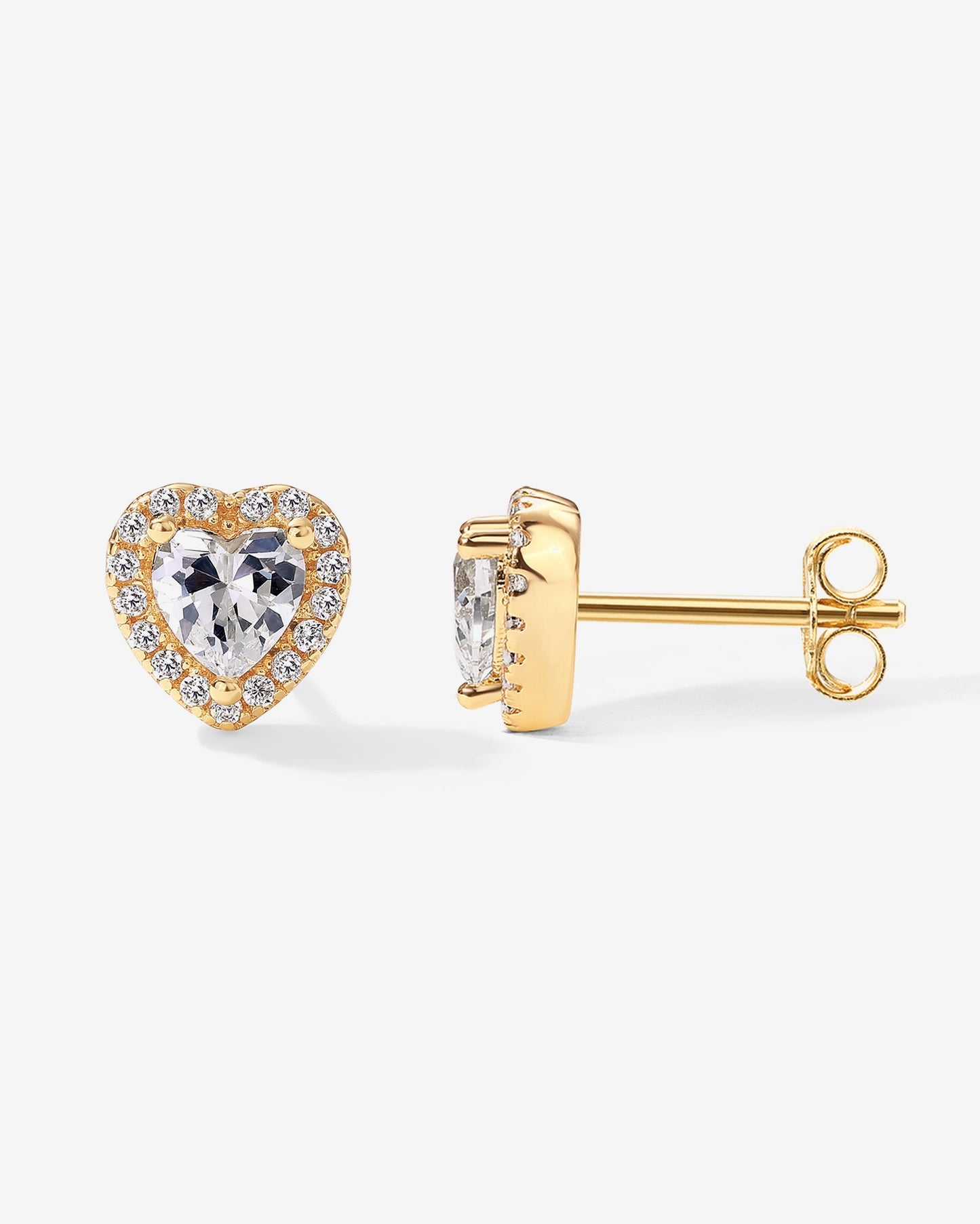 Heart Halo Studs