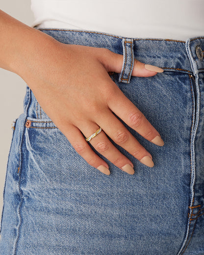 Vermeil Braided Eternity Band