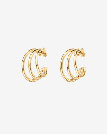 Vermeil Echo Hoops