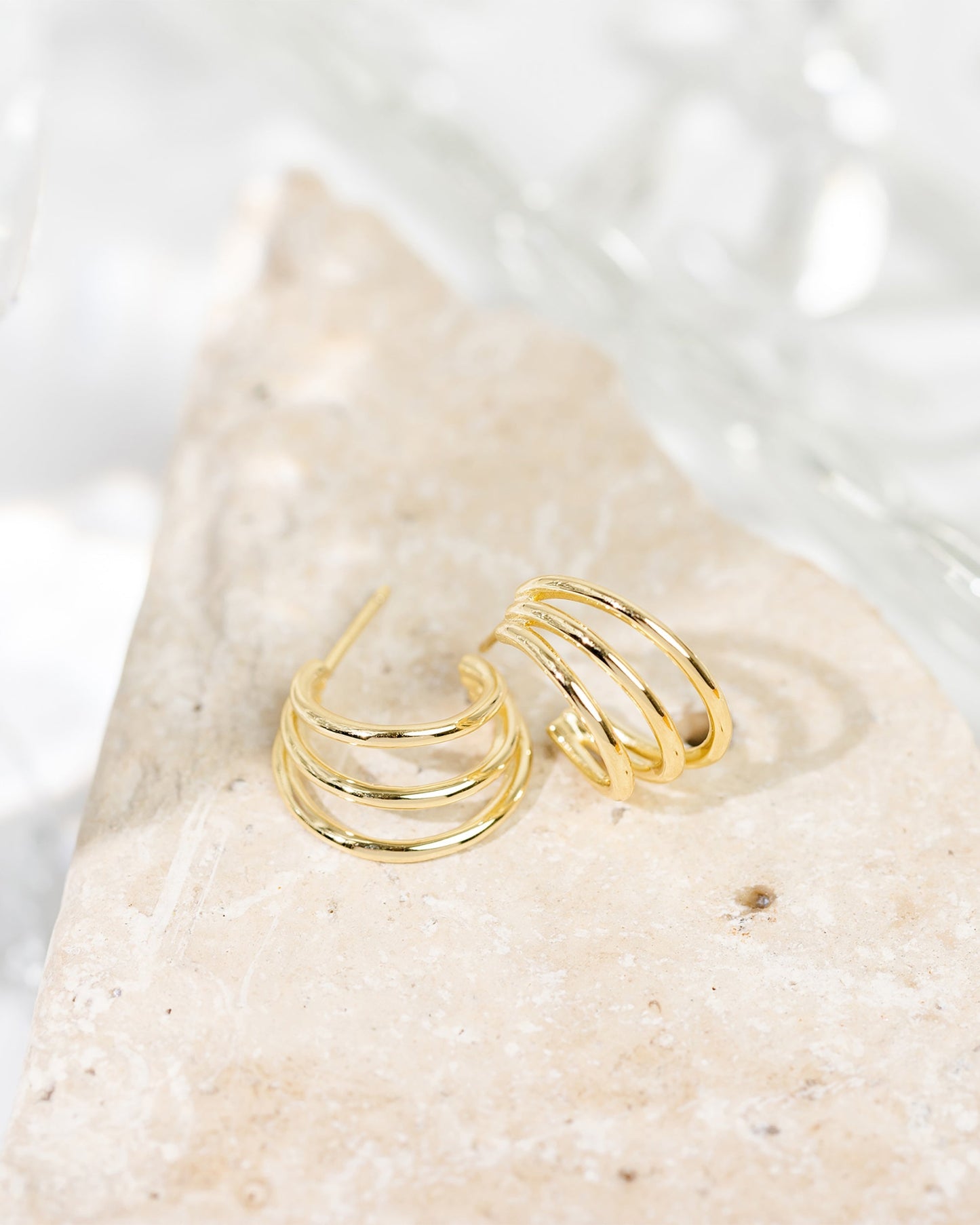 Vermeil Echo Hoops