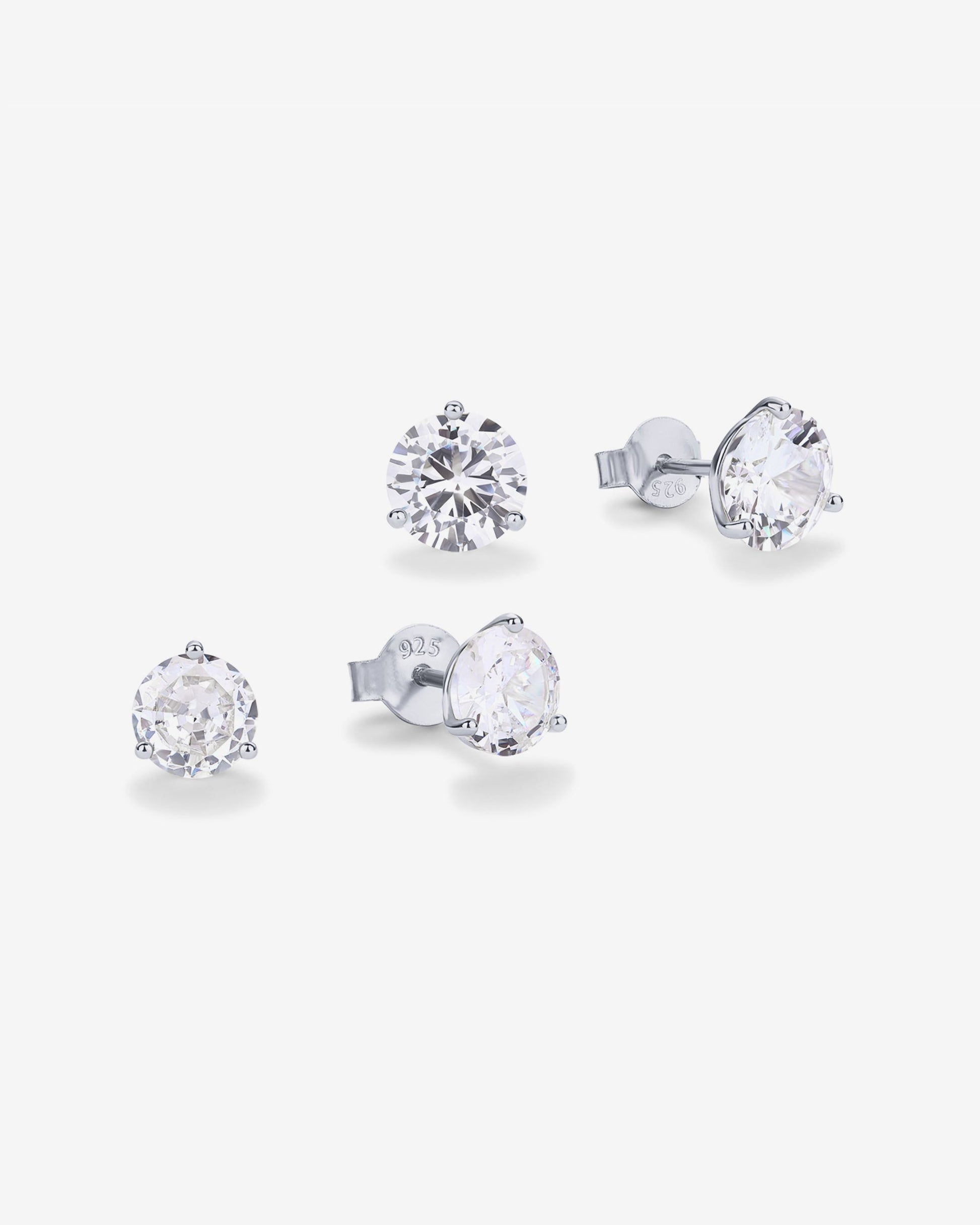 Three Prong Round Studs