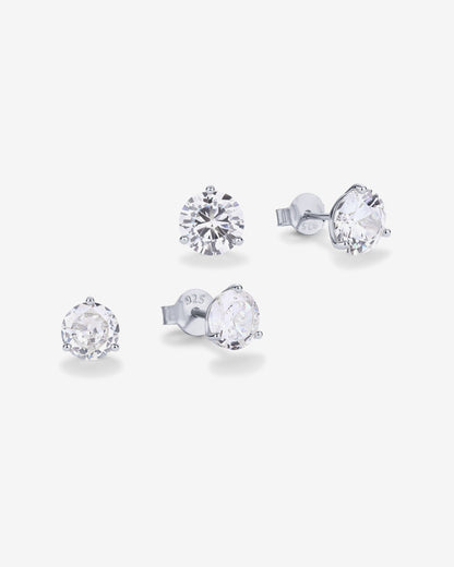 Three Prong Round Studs