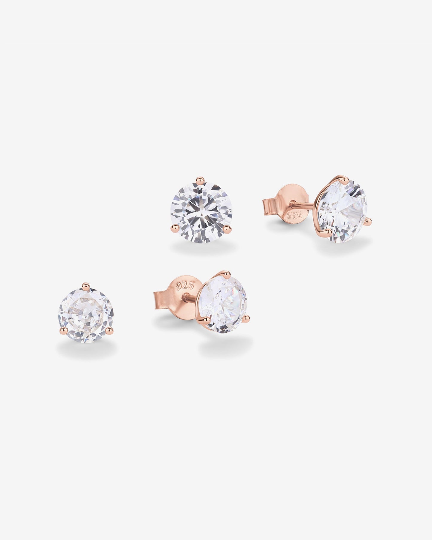 Three Prong Round Studs