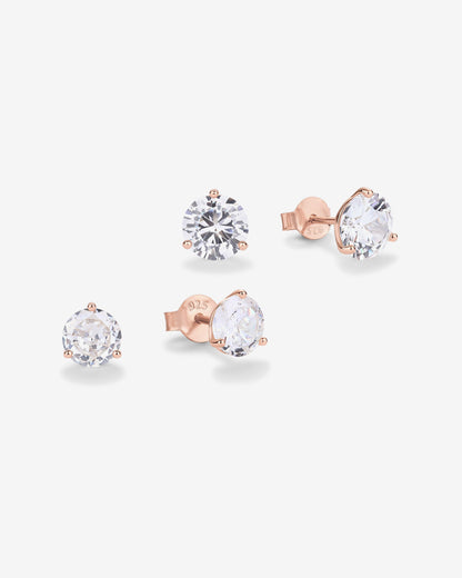 Three Prong Round Studs