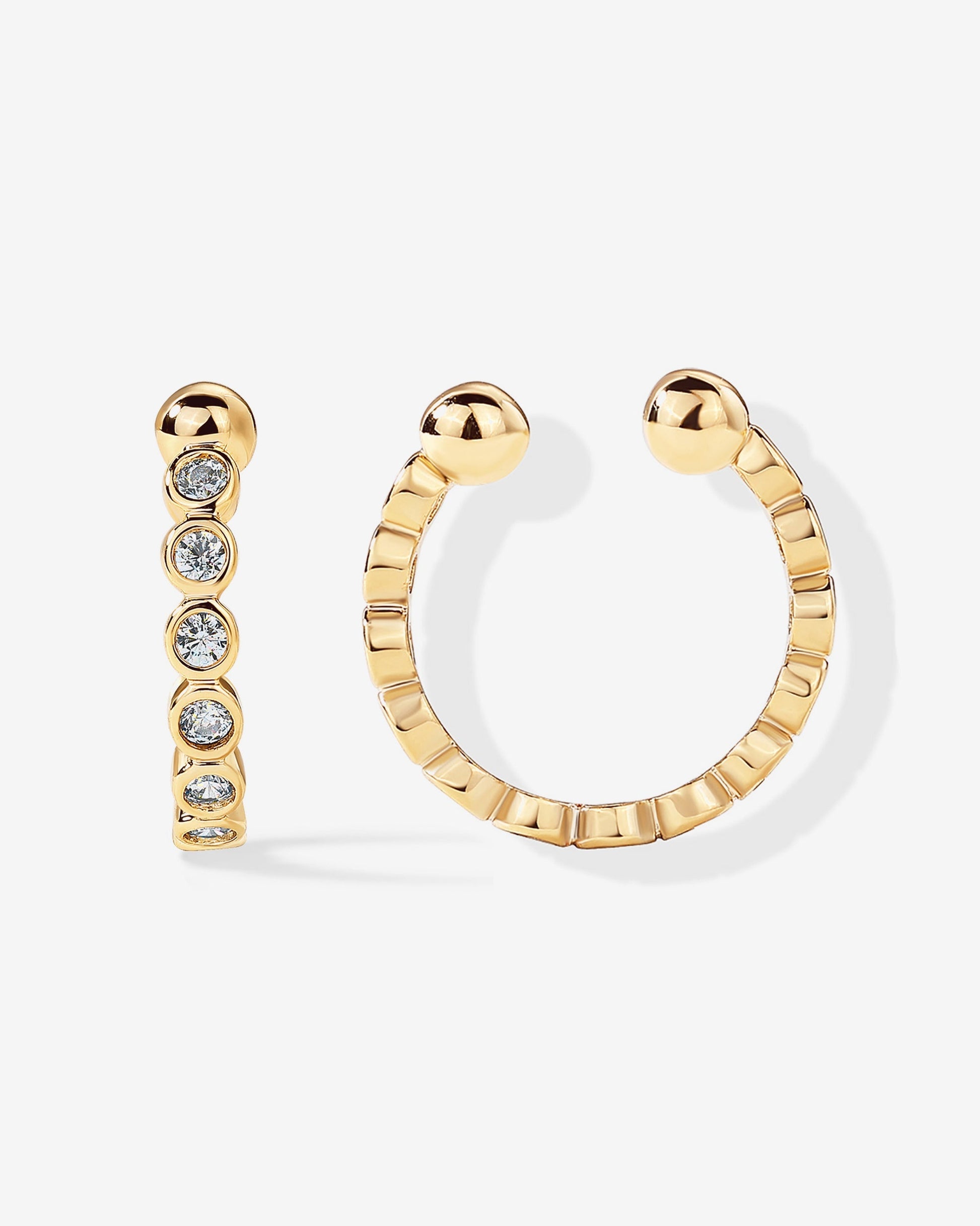 Bezel Ear Cuffs