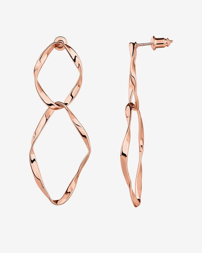 Hammered Infinity Hoop