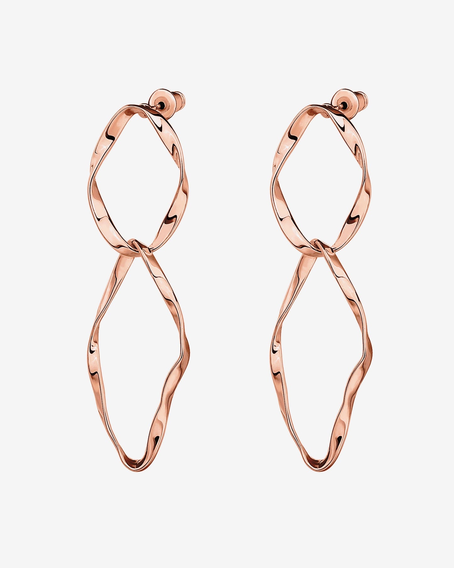 Hammered Infinity Hoop