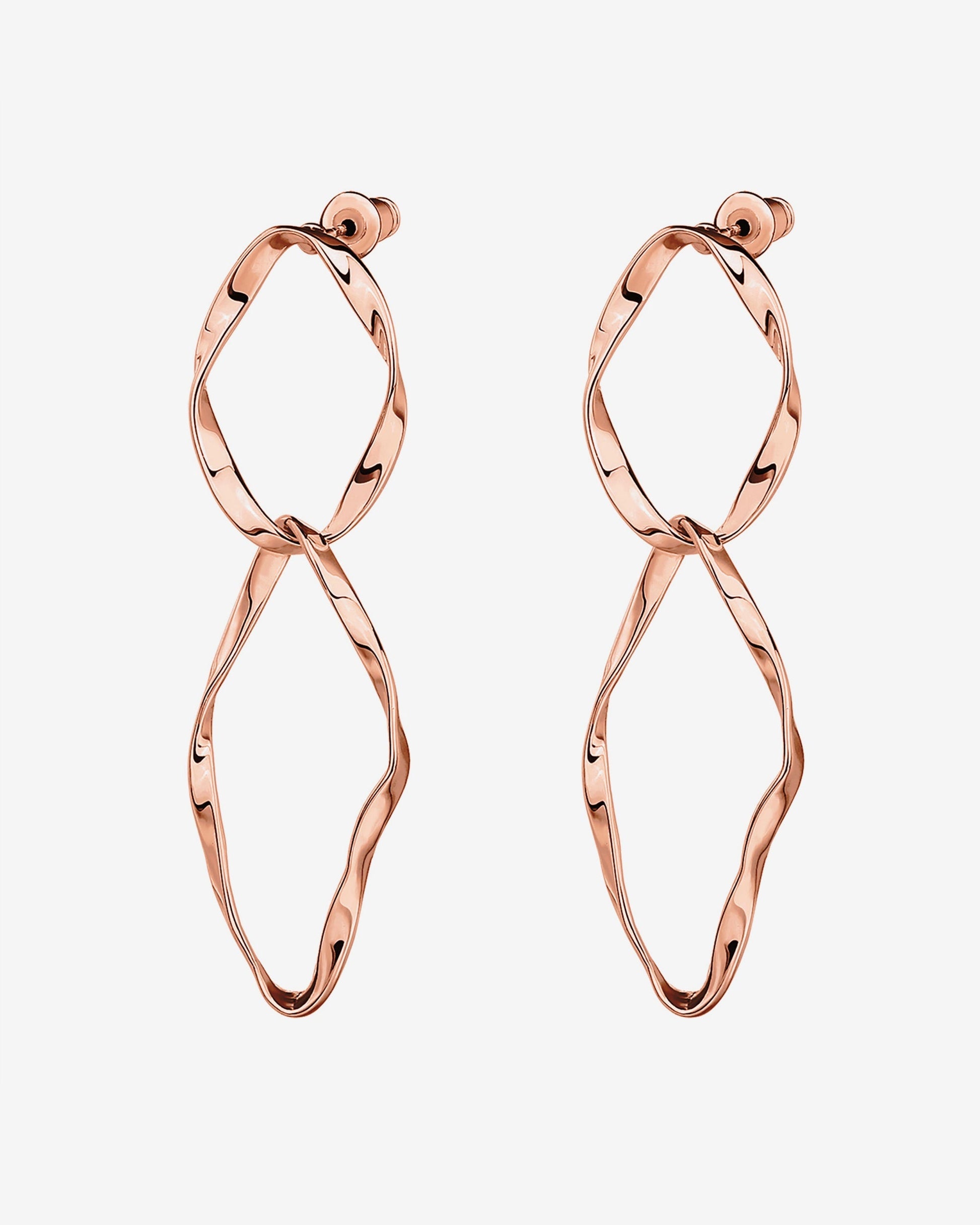 Hammered Infinity Hoop